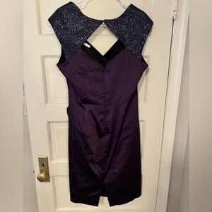 Maggie London Purple Cocktail Dress Sz 16